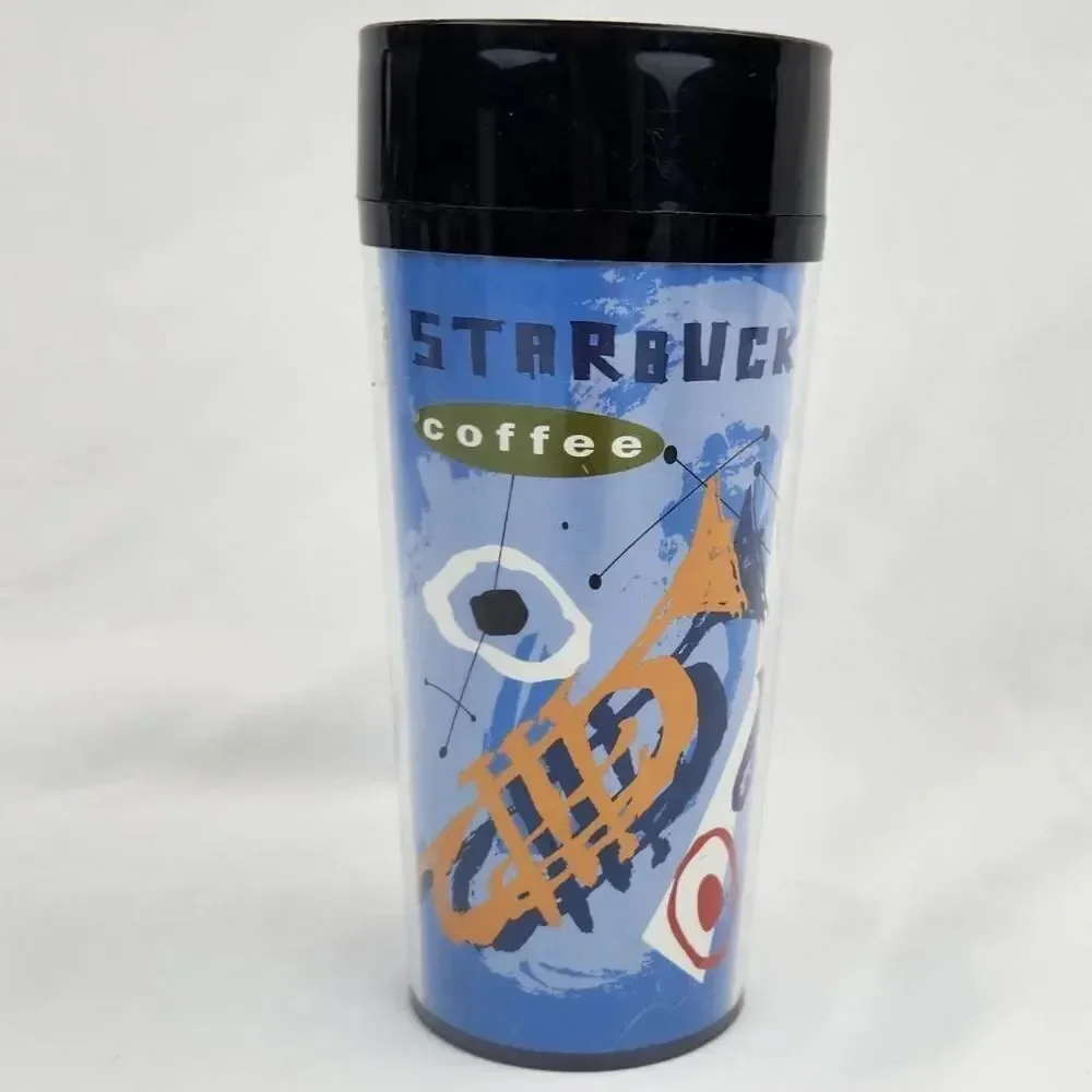 ☕️Vintage Starbucks Jazz Music Acrylic 16oz Travel Tumbler